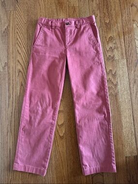 🎉Brooks Brothers- Pink Straight-Leg Cotton Pants(Size 8)🎉